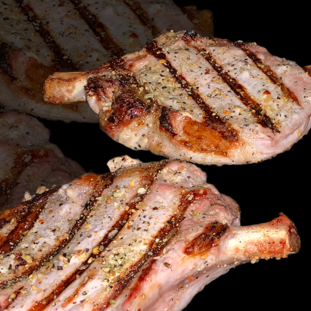 Pork chops, 12-14oz & Frenched